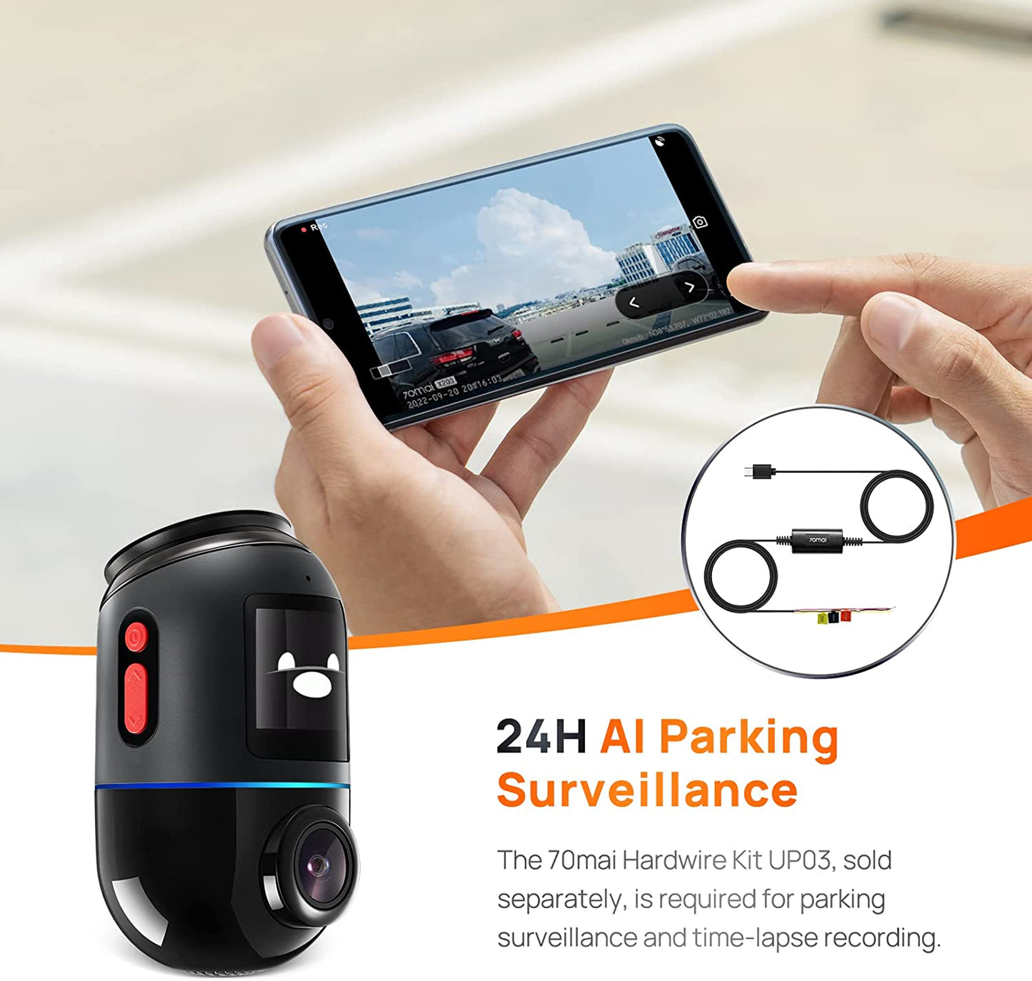 Dash Cam - 70mai Omni First 360° Rotating Dash Camera